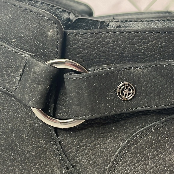 NWT Giani Bernini Womens Black Putneyy Leather Ankle Boot Shoe Size 5.5M - Picture 6 of 11